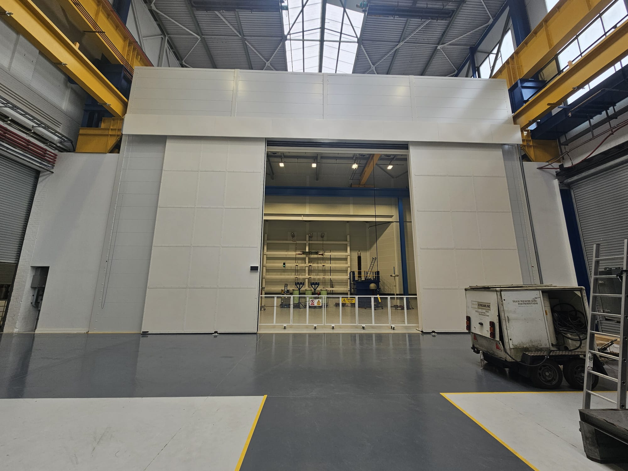 Completed BRUSH transformer test area