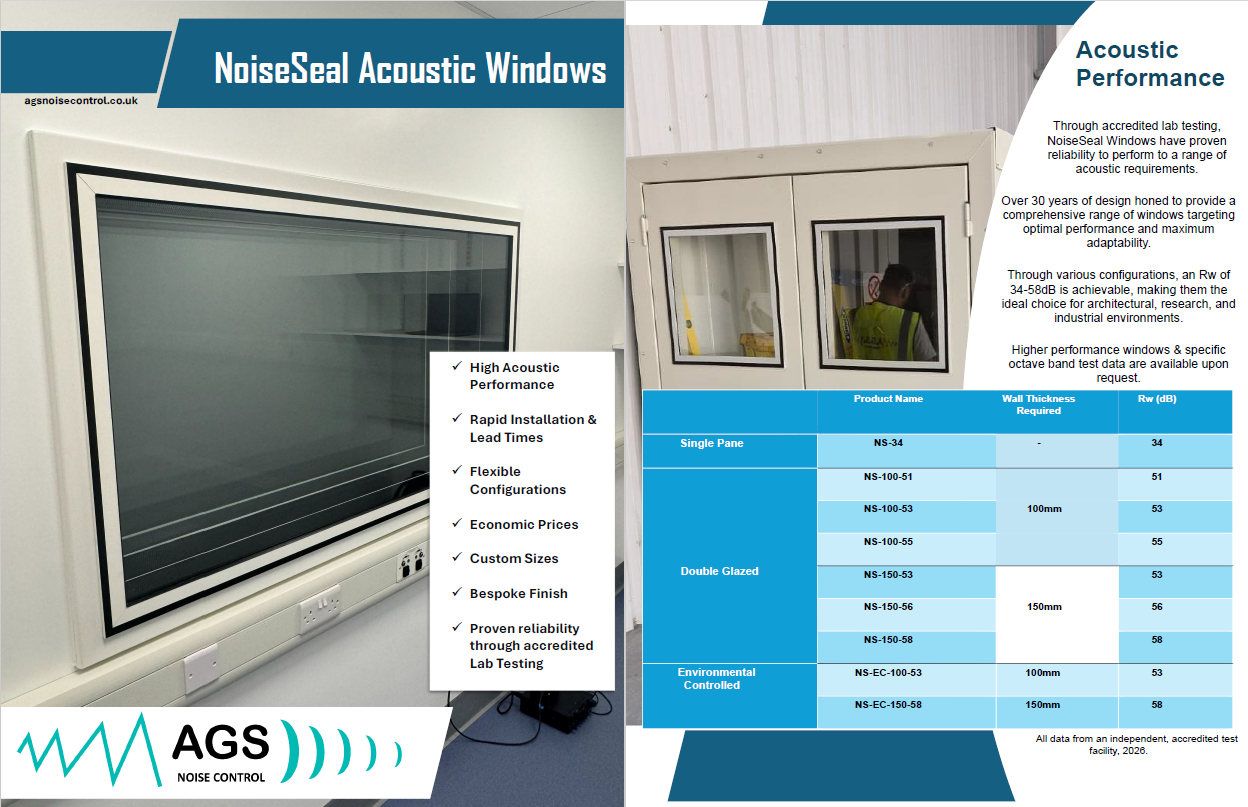 NoiseSeal Acoustic Windows Brochure Cover Page